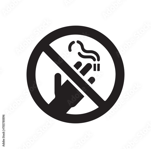 no Smoking icon vector, illustration logo template