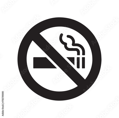no Smoking icon vector, illustration logo template