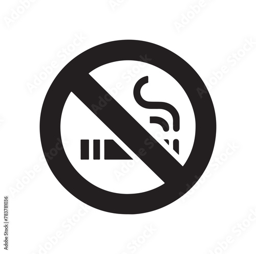 no Smoking icon vector, illustration logo template