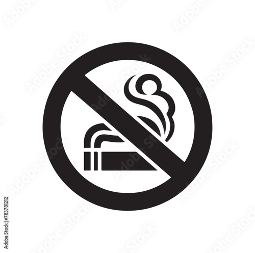 no Smoking icon vector, illustration logo template