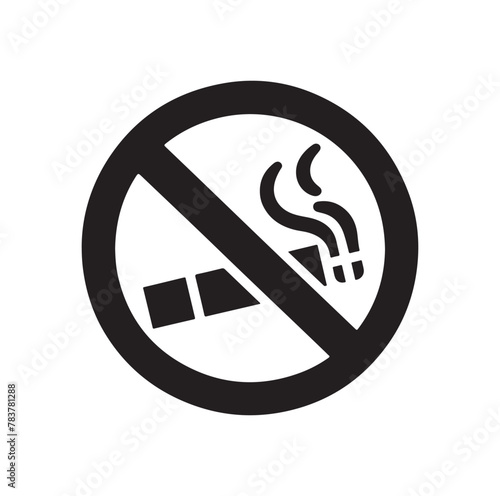 no Smoking icon vector, illustration logo template