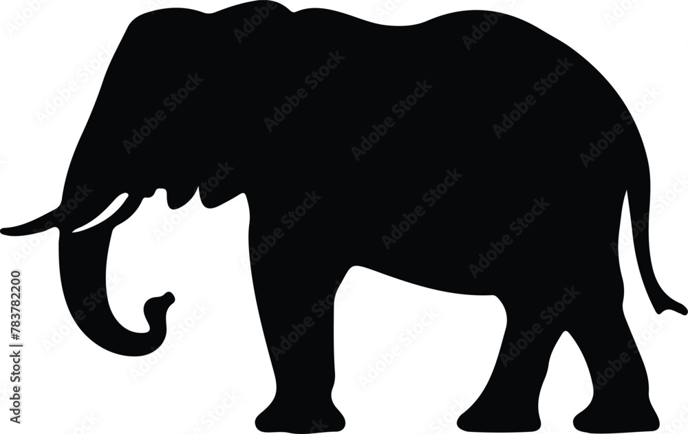 Obraz premium platybelodon silhouette
