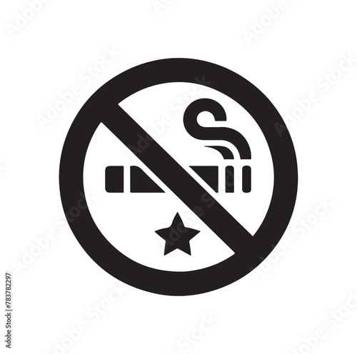no Smoking icon vector, illustration logo template