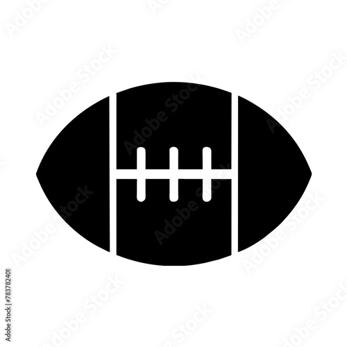 American Football icon vector graphics element silhouette sign symbol illustration on a Transparent Background 