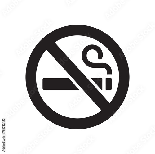 no Smoking icon vector, illustration logo template photo