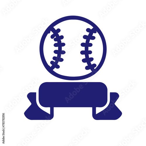 Baseball Ball icon vector graphics element silhouette sign symbol illustration on a Transparent Background