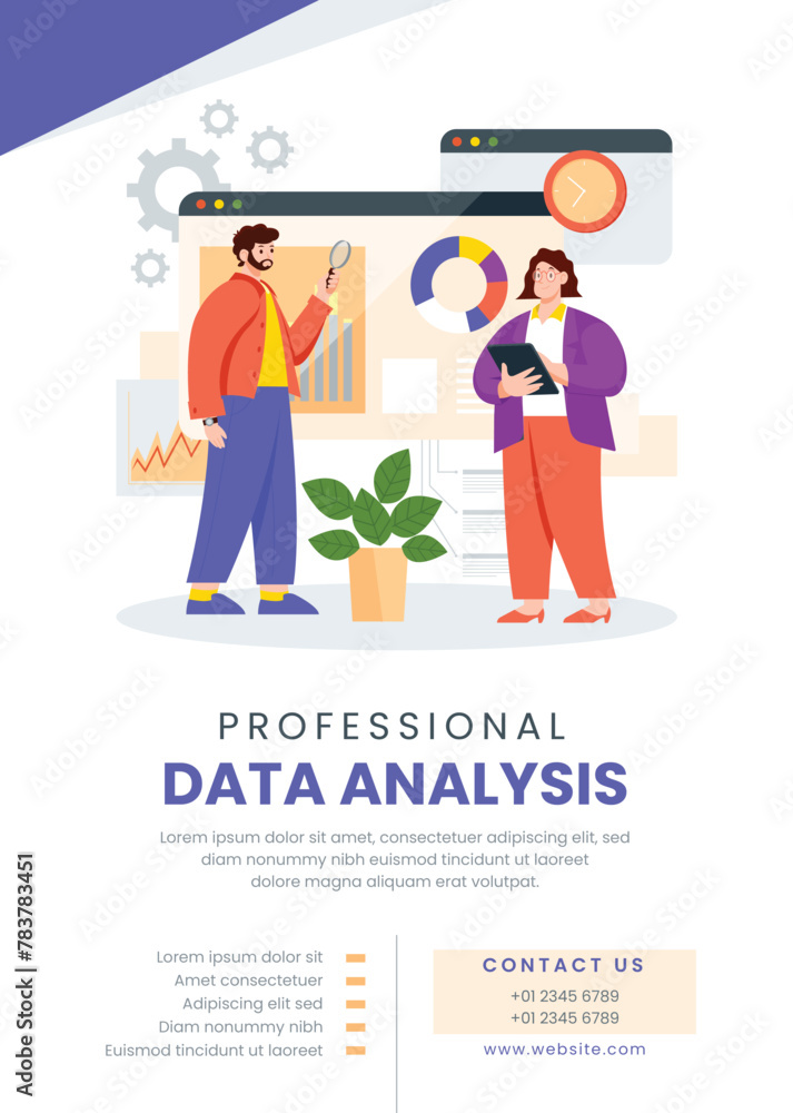 Hand drawn data analysis template