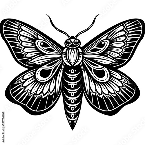 For T-shirt Design Vector Elegant moths butterfly- Vector - Vector art - Vector illustration - Vector design - Latest Vector - Ultimate Vector - Premium Vector - Vector pro