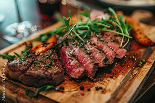 best cut steak on plate wood