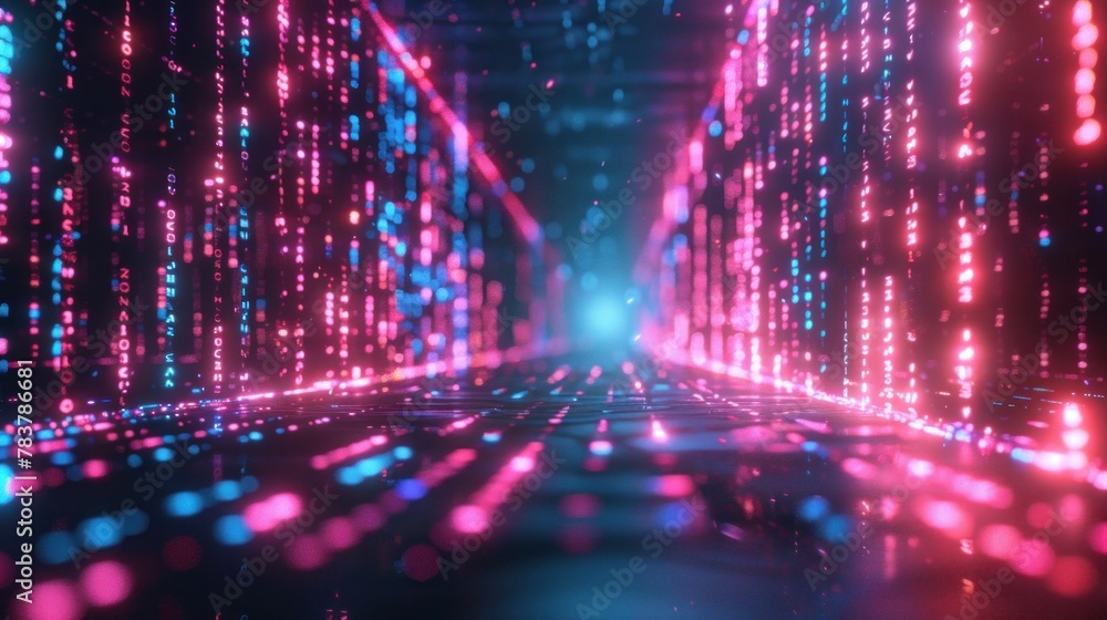 Neon Cyberspace Lighting, Cyber Data Stream