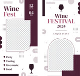 Wine festival template design