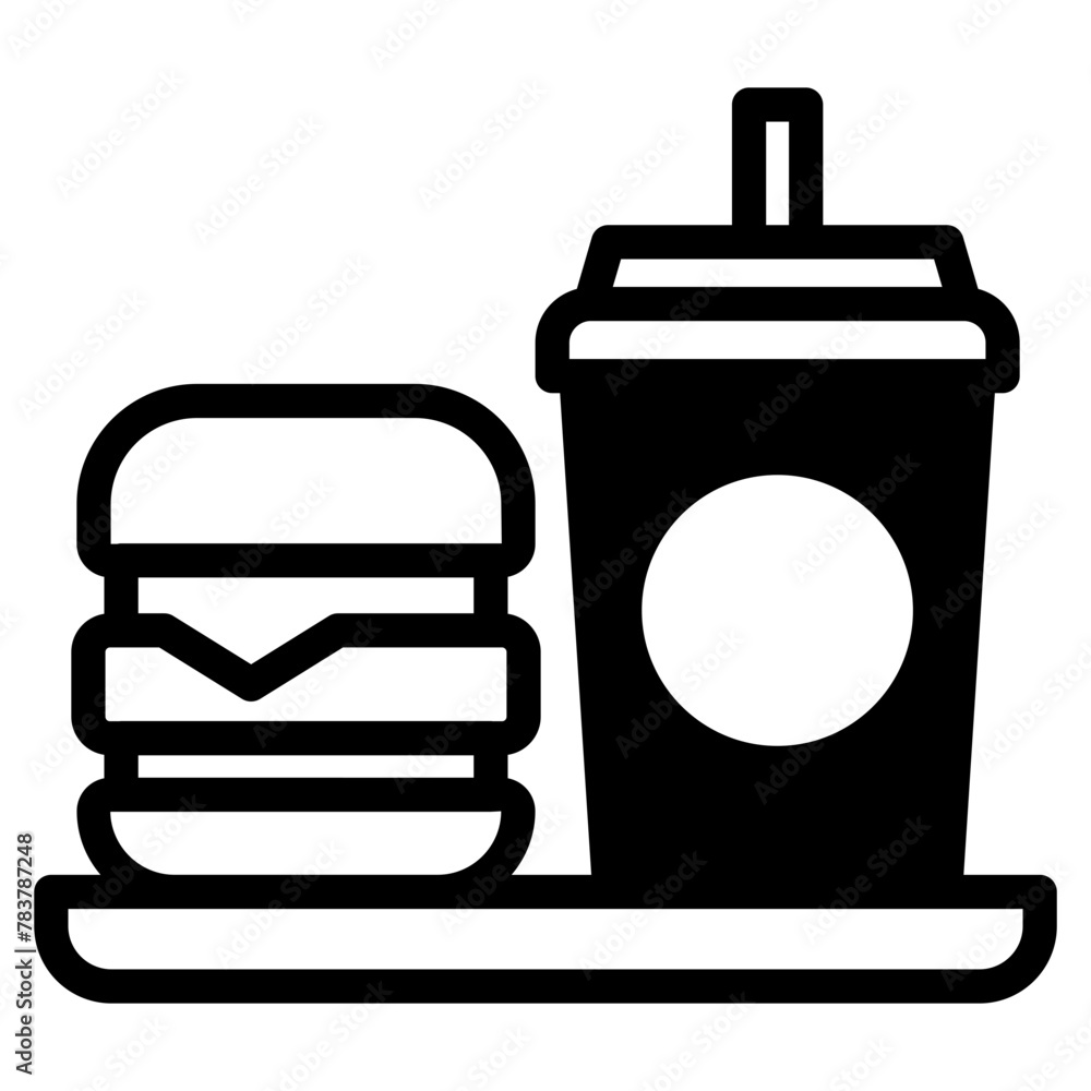 Obraz premium fastfood icon