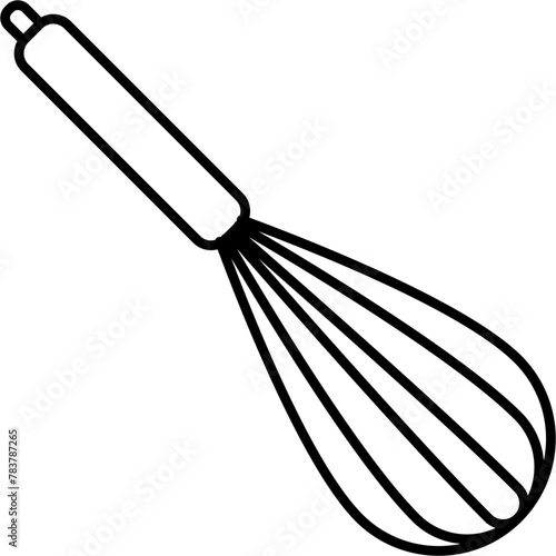 Whisk Outline Illustration