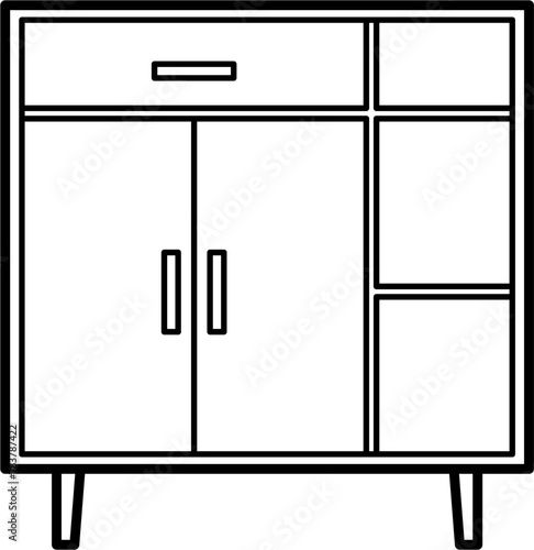 Cabinet Outline Illustration