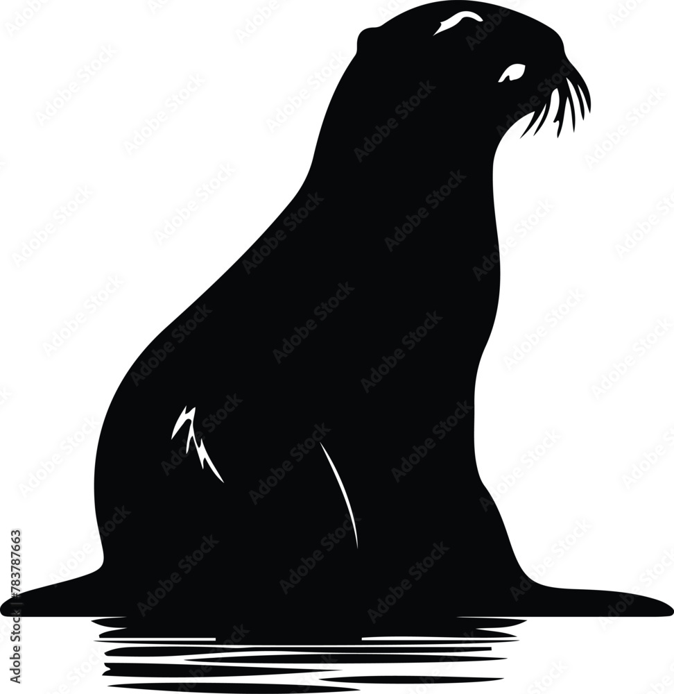 river otter silhouette
