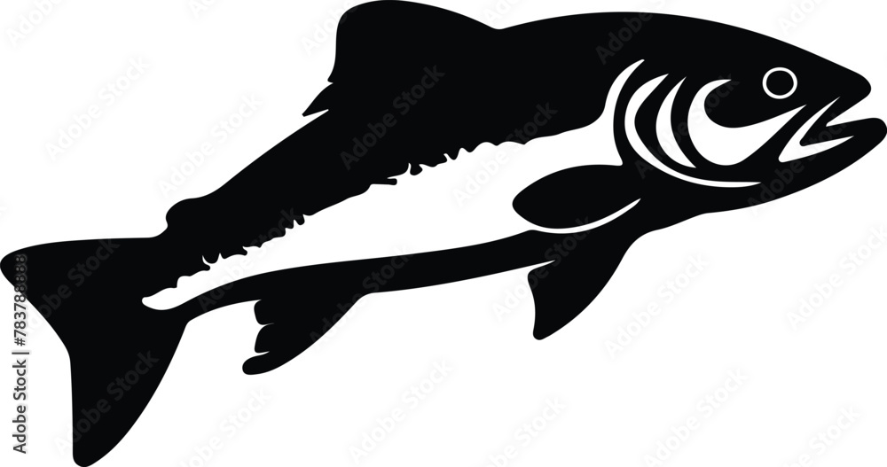 salmon silhouette