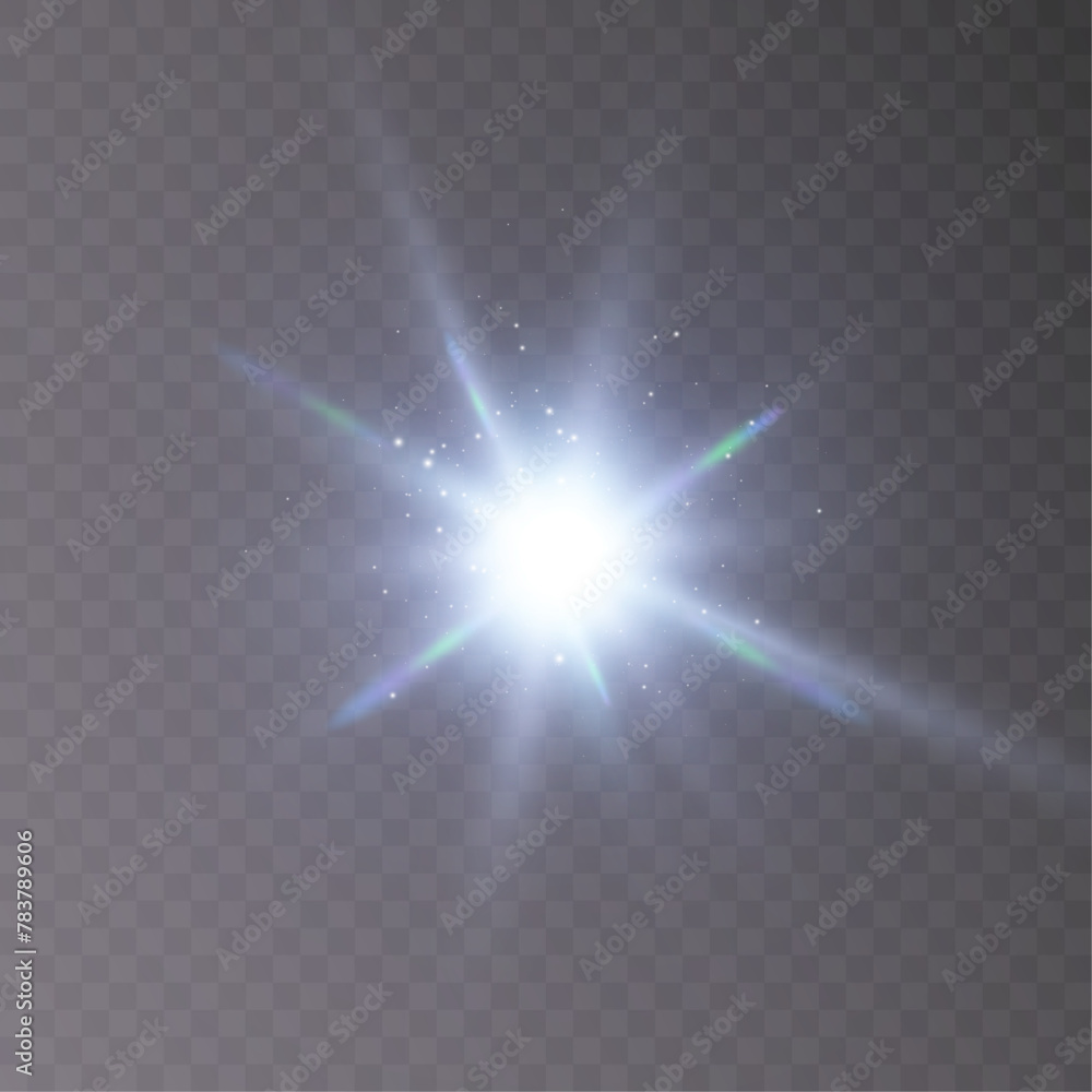 Light effect. Abstract blue flash of light and laser beams with glitter. Isolated on transparent background. Art and web design vector.
Light effect. Abstract blue flash of light and laser beams with glitter. Isolated on transparent background. Art and web design vector.