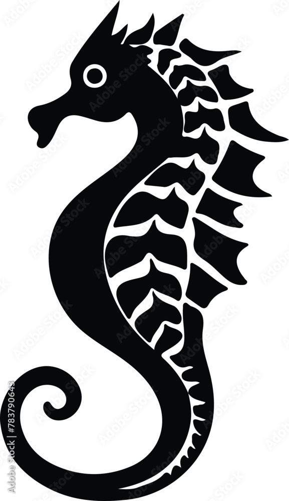 Fototapeta premium seahorse silhouette