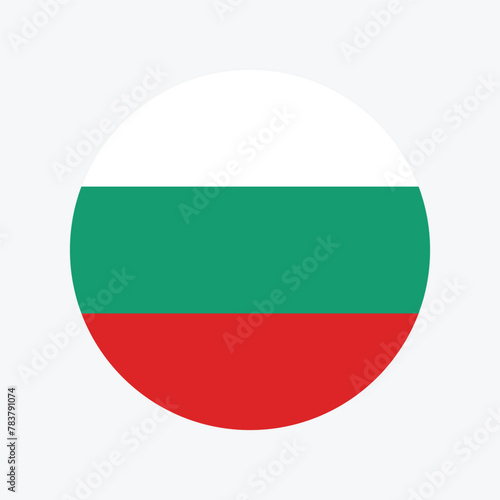 Free Download Bulgaria national flag vector illustration. Bulgaria Round flag.
 - GFXLoad