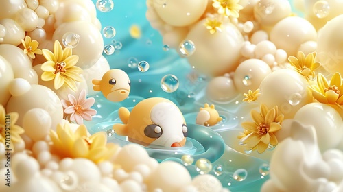 Subatomic adventure, Quantum realms, Microscopic and surreal, Particle landscapes