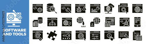 Software and Tools Icon Set	