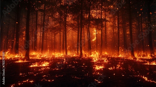 Natural disasters related to forest fires © Nuntapuk