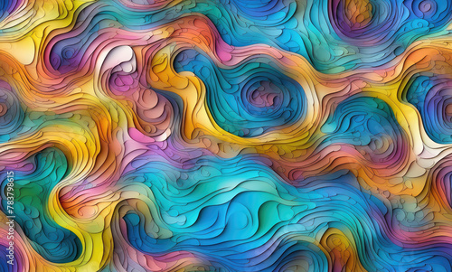 color. Abstract seamless pattern. AI generated. 