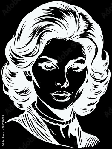 detailed portrait of sofia loren-