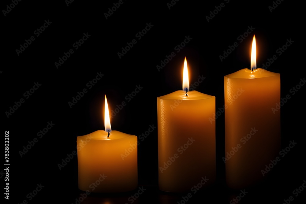 candles burning 