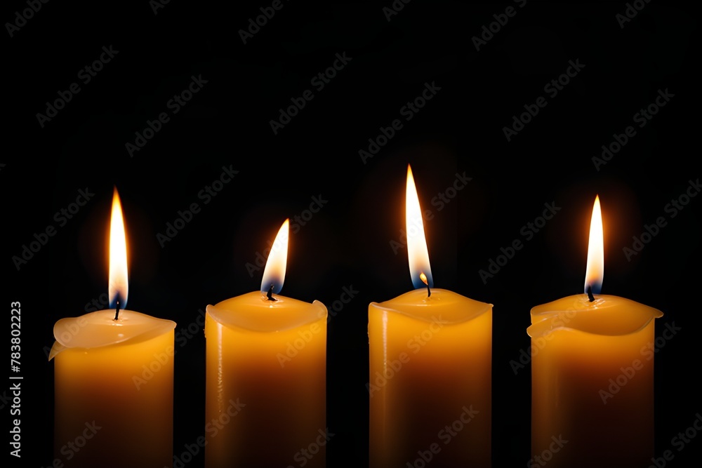 candles burning 