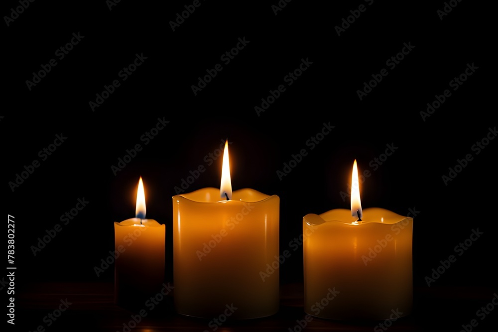 candles burning 