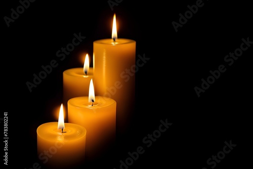 candles burning 