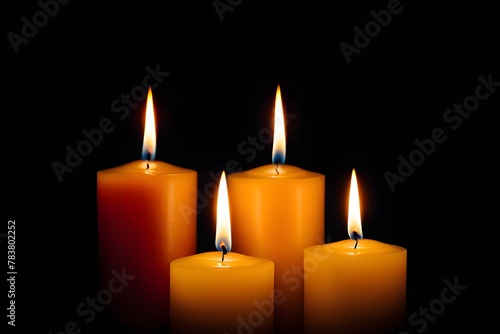 candles burning 