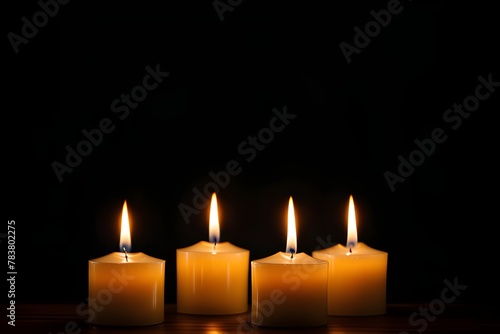 candles burning 