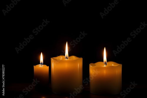 candles burning 