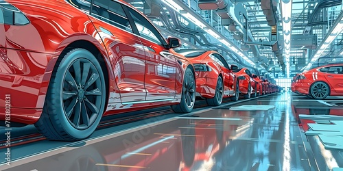 Streamlined Electric Vehicle Assembly Line Driving Towards a Greener Future