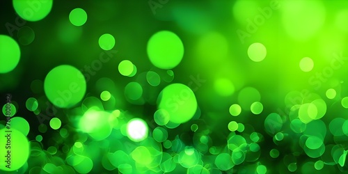 Electric Green Dynamic Bokeh Background