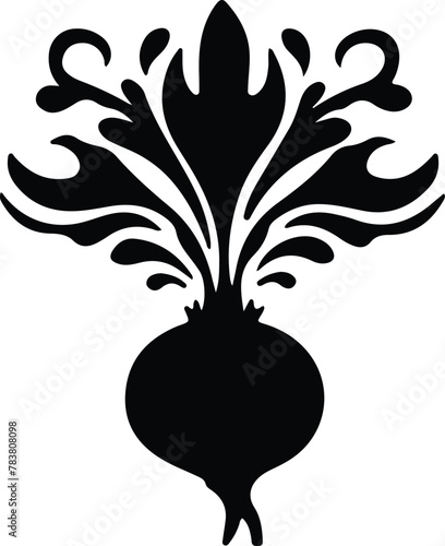 kohlrabi silhouette