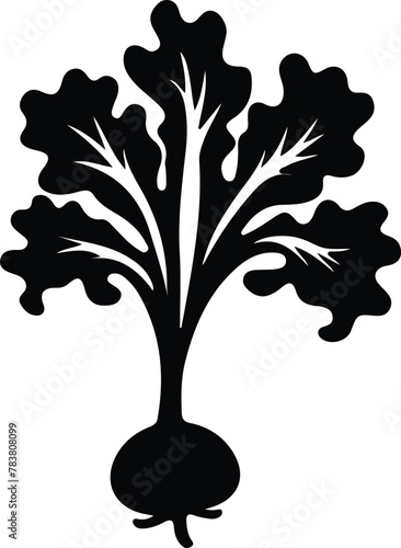kohlrabi silhouette