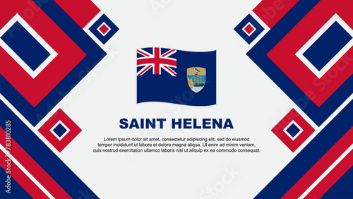 Wallpaper Mural Saint Helena Flag Abstract Background Design Template. Saint Helena Independence Day Banner Wallpaper Vector Illustration. Saint Helena Cartoon Torontodigital.ca