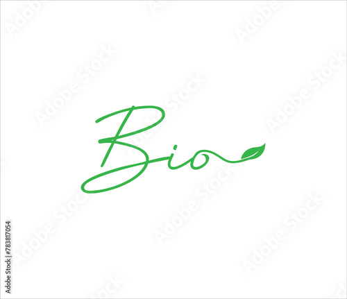bio logo design vector design, bio icon logo design