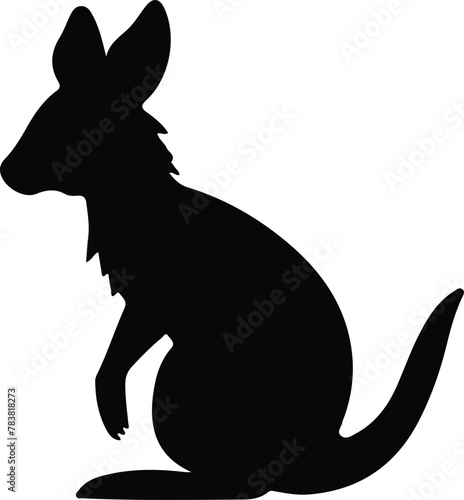 wallaby silhouette