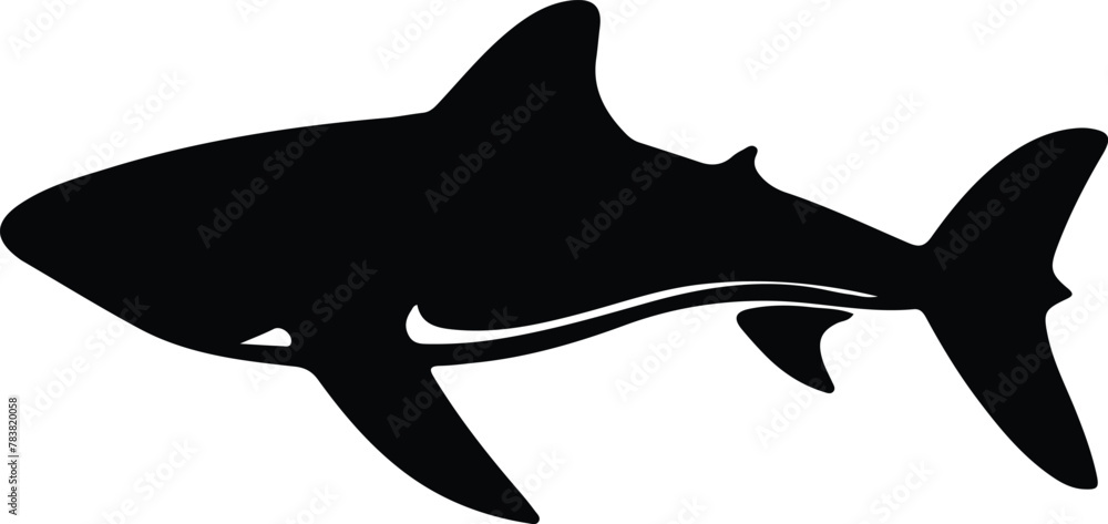Fototapeta premium whale shark silhouette