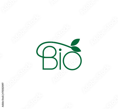 bio logo design vector design, bio icon logo design