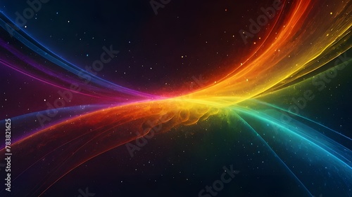 Vibrant Light Patterns and Rainbow Waves in Motion, Bright Lights and Colorful Wave Patterns in Motion, Rainbow Waves and Bright Energy in Motion, Colorful Light Patterns and Futuristic Wave Designs, 