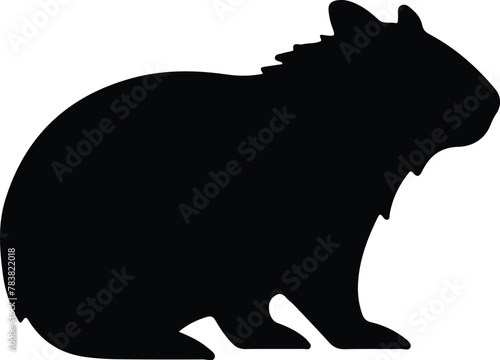 wombat silhouette