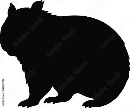 wombat silhouette
