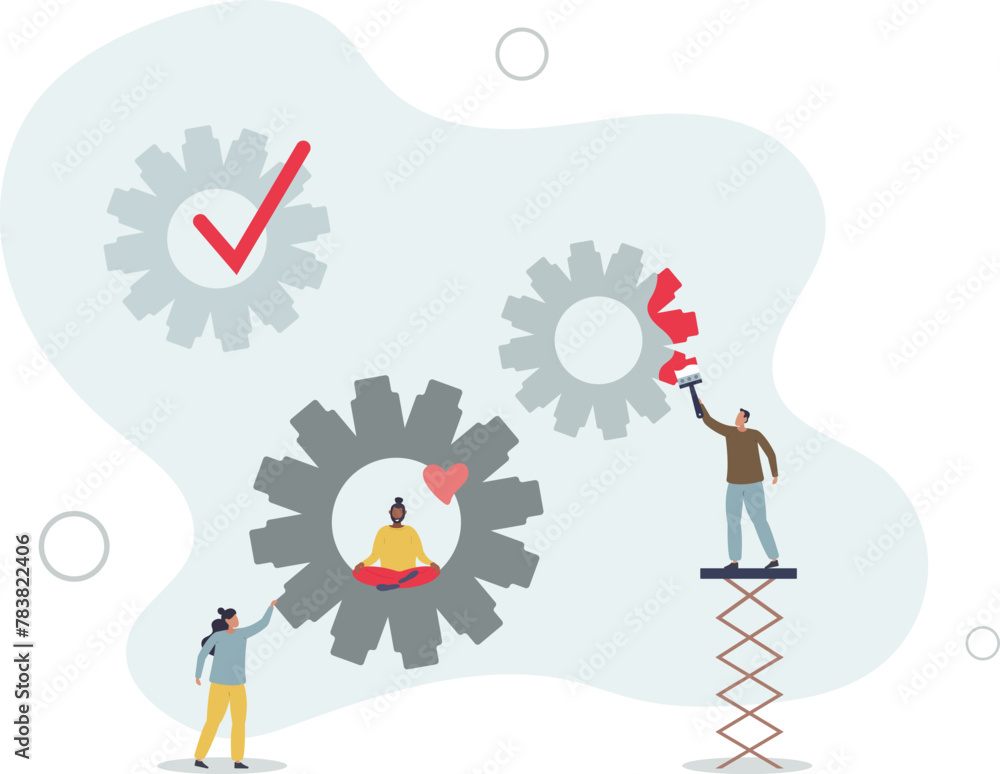 Change management strategy for company evolution.flat vector illustration. Change management strategy for company evolution.flat vector illustration.