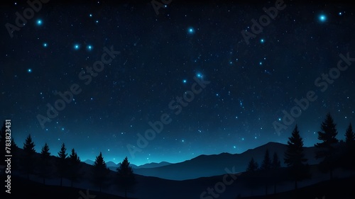 Stunning Stock Imagery Await  Celestial Sky Illuminated by Shining Stars  Realistic Stars in a Brilliant Blue Sky on Adobe Stock  Starry Night Skies with Shimmering Blue Glow  Stars Shining in Azure 