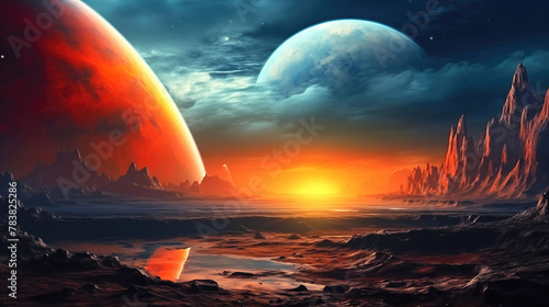 Landscape of an alien plane...